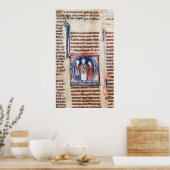 Poster Historié initial 'D' représentant un mariage (Cuisine)