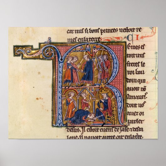 Poster Historié 'R' initial représentant le sultan (Devant)