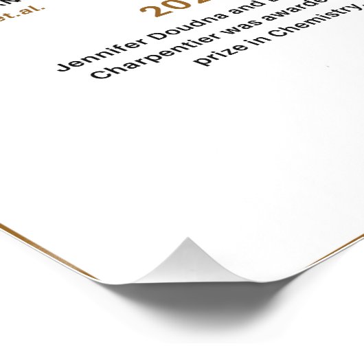 Poster Historique de l'édition du génome CRISPR (Coin)