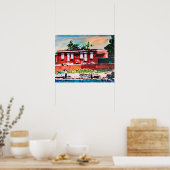 Poster historique du fort Frederik 20x16 (Cuisine)