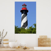 Poster Historique St Augustine, Phare de Floride (Cuisine)