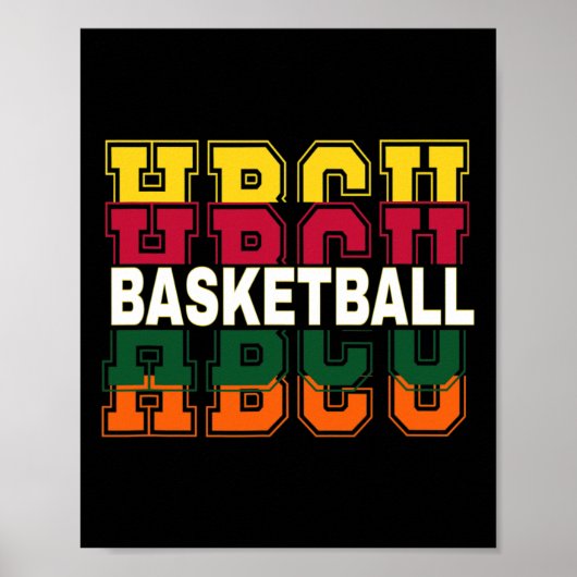 Poster Historiquement Black College University Basketball (Devant)