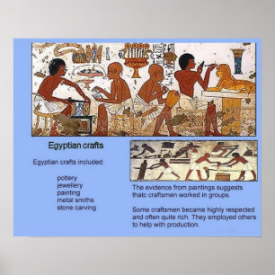 Poster History, Ancient Egypt, Egyptian crafts