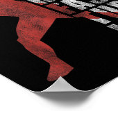 Poster Hit Hard Run Fast Turn Left Drôle Lecteur De Baseb (Coin)