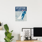 Poster Hiver (Bureau à domicile)
