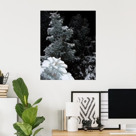 Poster Hiver (Bureau à domicile)