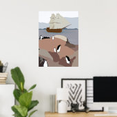 Poster hiver (Bureau à domicile)