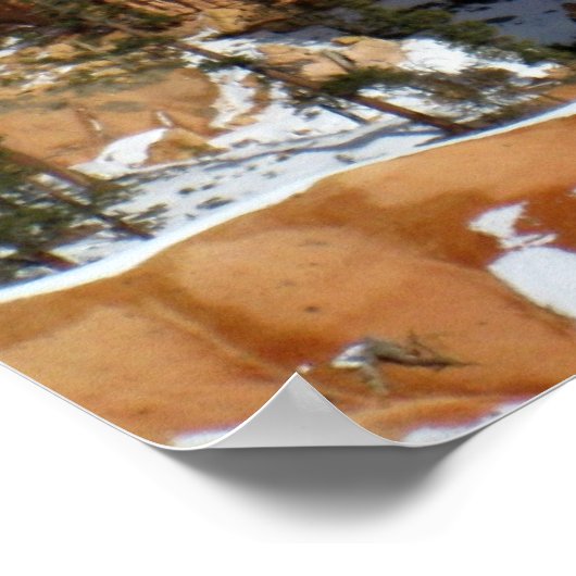 Poster Hiver à Bryce Canyon, Sunset Point, imprimer (Coin)