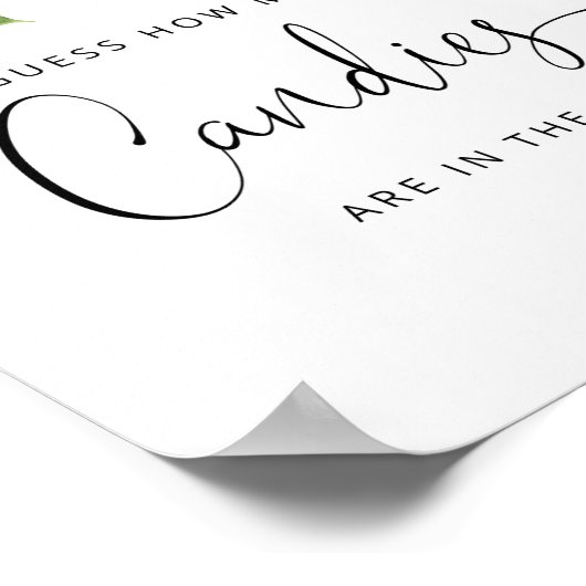 Poster Hiver à feuillage persistant Devinez combien de bo (Coin)