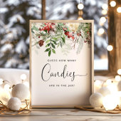 Poster Hiver à feuillage persistant Devinez combien de bo