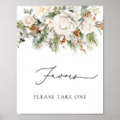 Poster Hiver À feuillage persistant et Pine Faveurs S'il (Devant)