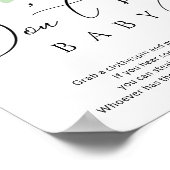 Poster Hiver à feuillage persistant Ne pas dire baby show (Coin)