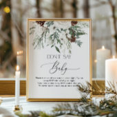 Poster Hiver à feuillage persistant Ne pas dire jeu de bé