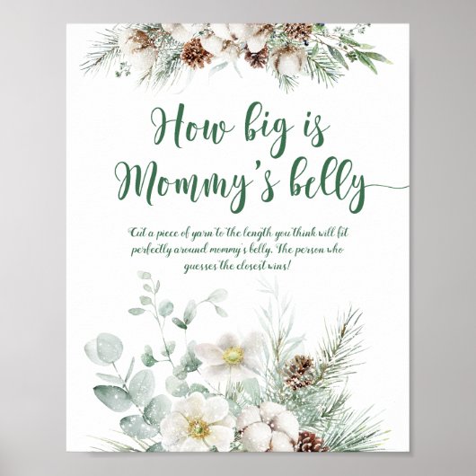 Poster Hiver à feuillage persistant quelle taille est le (Devant)