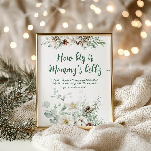 Poster Hiver à feuillage persistant quelle taille est le