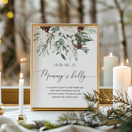 Poster Hiver à feuillage persistant quelle taille est le 