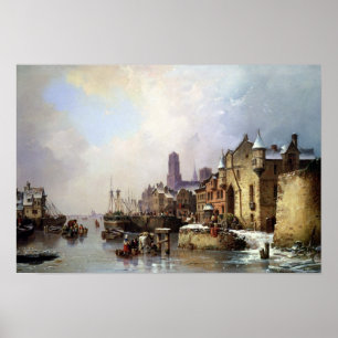 Poster Hiver à Konigsberg