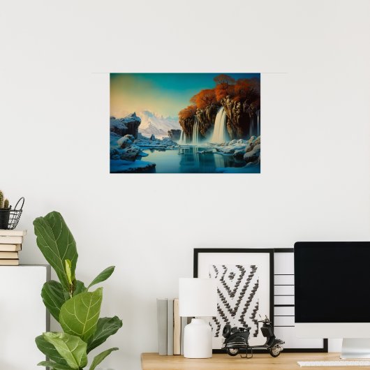 Poster Hiver à Valley Falls (Bureau à domicile)