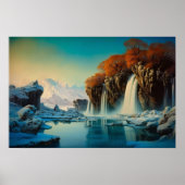 Poster Hiver à Valley Falls (Devant)