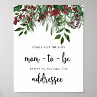 Hiver Aidez la maman à être occupée à s'adresser à