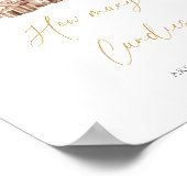 Poster Hiver Arbres de Noël rustiques Combien de bonbons (Coin)