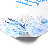 Poster Hiver Arctique Animaux Baby shower Bienvenue (Coin)