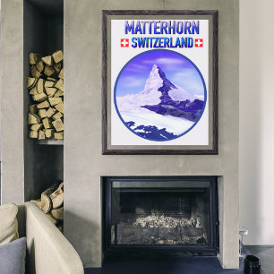 Poster Hiver au Matterhorn Suisse