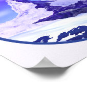 Poster Hiver au Matterhorn Suisse (Coin)