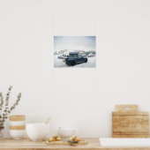 Poster Hiver Aventure Parking (Cuisine)