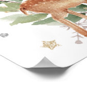 Poster Hiver Bois Animaux Bébé Il fait froid, Bienvenue (Coin)