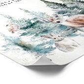 Poster Hiver Bois Bébé Froid à l'extérieur Faveurs (Coin)