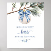 Poster Hiver Chinoiserie Devine Combien De Baisers Jeu Si (Devant)