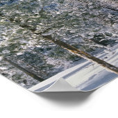 Poster Hiver dans le parc national de Yellowstone, Wyomin (Coin)