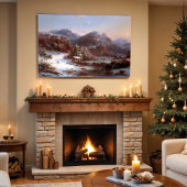 Poster Hiver dans les montagnes