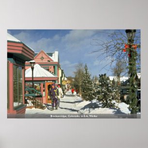 Poster Hiver de Breckenridge, le Colorado, Etats-Unis