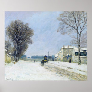 Poster Hiver, effet de neige, 1876