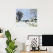 Poster Hiver, Effet neige, 1876 (Bureau à domicile)