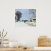 Poster Hiver, Effet neige, 1876 (Cuisine)