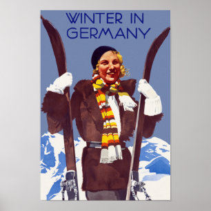 Poster Hiver en Allemagne