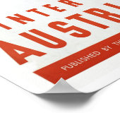 Poster Hiver en Autriche Sports de ski (Coin)