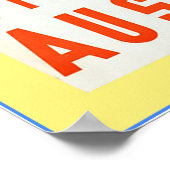 Poster Hiver En Autriche ~Vintage voyage (Coin)