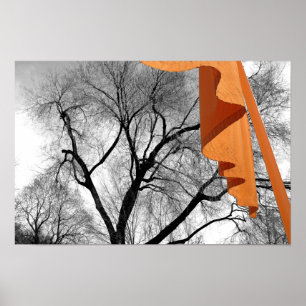 Poster Hiver en parc