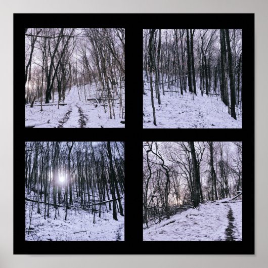 Poster Hiver en quatre scènes (Devant)