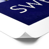 Poster Hiver en Suède Vintage voyage (Coin)