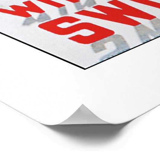 Poster Hiver en Suisse (Coin)