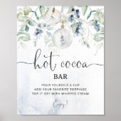 Poster Hiver eucalyptus Barre de cacao chaude (Devant)