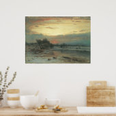 Poster Hiver, fermeture de la journée (Un ciel d'hiver),  (Cuisine)