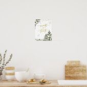 Poster Hiver Forêt de l'Onederland Anniversaire Sweets Tr (Cuisine)