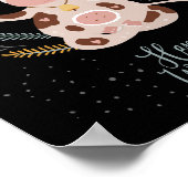 Poster hiver heureux (Coin)