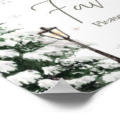 Poster Hiver Joyeux Vêtements de bébé Faveurs (Coin)